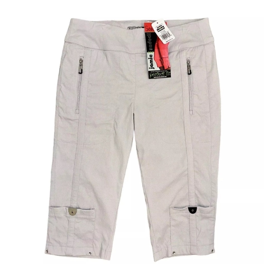 NWT Jamie Sadock Golf
Skinnylicious Capri Pants Womens 4 Ivory Pockets
Stretch